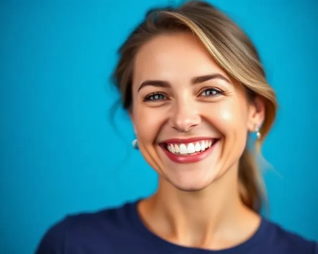 Smiling dental patient